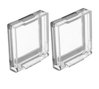 TINEASUR 2 Piezas Protector para Botón Pulsador Cubierta Transparente Adhesiva para Interruptor Redondo Guardia de Seguridad Anti-activación Accidental para Electrodomésticos y Lavavajillas