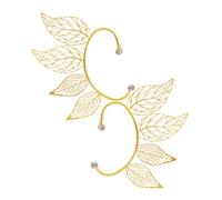 TINEASUR 2 piezas Puños de Oreja para Mujer con Diseño de Clip sin Perforación con Brillante Decoración para Fiesta y Uso Diario