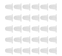 TINEASUR 200 Vasos de Pigmento de Silicona Flexibles Blancos, Suaves y Convenientes, Tapas para Suministros de Tatuaje, Paquete de 200 Unidades para Maquillaje Profesional
