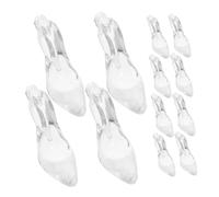 TINEASUR 24 Uds Mini Adornos Acrílicos Para Zapatos De Tacón Alto, Dijes Colgantes Para Zapatos De Tacón Alto, Collar, Llavero, Colgantes, Recuerdo De Fiesta De Revelación De Género Para