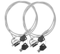 TINEASUR 2juegos Cable De Bloqueo para Portátil Llave Kit De Seguridad para Exteriores Candado para Computadora Portátil y Tableta