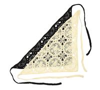 TINEASUR 2piezas Bandanas De Ganchillo Para Mujer Diademas Trenzadas Accesorios De Cabello Negro