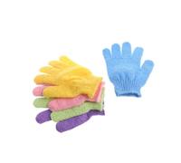 TINEASUR 2piezas Guantes De Ducha Exfoliantes De Nylon Para Cuerpo De Suaves y Elásticos Aptos Para Hombres Mujeres y Niño Niña Fáciles De Lavar y Colgar Tras Uso