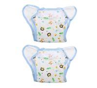 TINEASUR 2piezas Pantalones de Entrenamiento para Bebés Algodón Transpirable con Estampado de Dibujos Animados Reutilizables y Lavables para Recién Nacidos Ayuda para Dejar el Pañal