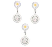 TINEASUR 3 Relojes De Bolsillo para Enfermeras, con Clip, Digitales, con Broche Retráctil.
