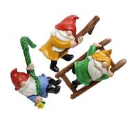 TINEASUR 3Pcs Adornos De Duendes En Resina para Jardín Figuras Colgantes De para Decoración Exterior En Terrazas Y Patios Ideal para Micropaisajes Únicos