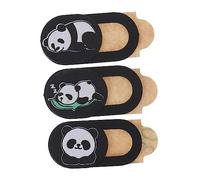 TINEASUR 3piezas Cubierta De Privacidad para Webcam Diseño De Panda Accesorio para Ordenadores Tablets y Smartphones Fácil Instalación y Uso Protección De Cámara contra Hackers