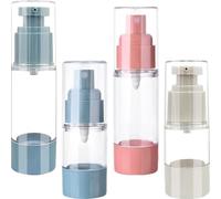 TINEASUR 4 Botellas de Spray para Viaje de 30ml Diseño sin Aire, Material As y Bomba a Prueba de Fugas, Ideales para Uso Diario y Maquillaje Color Aleatorio