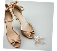 TINEASUR 4 Piezas Clips para Zapatos Elegantes Desmontables con Flores de Accesorios para Boda y Decoración de Tacones para Mujer Coreano y Versátil