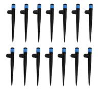 TINEASUR 40 Unidades Aspersor Plástico Azul de Riego Ajustable en Ángulo Completo Sistema de Riego por Goteo Ahorro de Agua y Salida Regulable para Camas Elevadas y Invernaderos