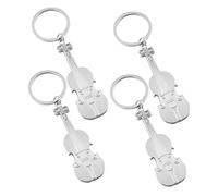 TINEASUR 4piezas Lote De Llaveros Colgantes De Violín Pequeños Charm Musical De Llavero Decorativo Para Amantes Música Colgante De Instrumento Musical