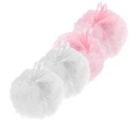 TINEASUR 4piezas Muelles de Polvo Blandos Muelles de Rubor Bola Esponjosa para Maquillaje Seco de Belleza Reutilizable Portátil para Viaje o Uso el Hogar Varios estilos