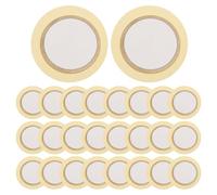 TINEASUR 50 Discos Piezoeléctricos de Cerámica y Cobre 27mm, Zumbador Piezoeléctrico Pequeño, Captador Acústico para Batería Electrónica y Electrodomésticos, Transductor Duradero y