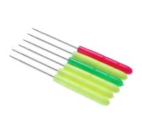TINEASUR 6 Agujas de Trazar para Decorar Pasteles y Papel de Quilling Ranurado, Herramienta Portátil de Plástico y Acero Inoxidable para Manualidades Infantiles Color Color Aleatorio