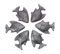 TINEASUR 6 Piezas Food Grade Iron Fish Cooking Tool Natural Cast Iron Supplement In Vegans Athletes Pregnant Women