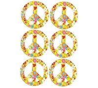 TINEASUR 6piezas Pegatinas Autoadhesivas De Símbolo De Floral para Decoración De Automóviles Laptops y Ventanas para y