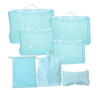 TINEASUR 7piezas Cubos De Embalaje para Viaje Organizadores De Maletas Ligeros y Resistentes para Vacaciones y Negocios Almacenamiento Compacto y Lago