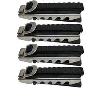 TINEASUR Abrazadera para Cejilla de Guitarra Eléctrica 4 Piezas de Hierro Tejido, Diseño Ergonómico Curvo para Cambio Rápido y Uso Manual