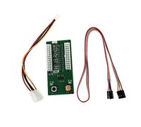 TINEASUR Adaptador De Fuente De Alimentación Múltiple Placa De Arranque Síncrona para Ordenadores, Electrónica Funcional, Encendido Sincronizado, Compatible Pc y Cajas De 24pin, Color Negro