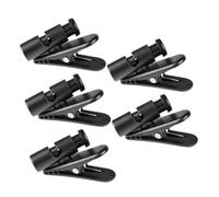 TINEASUR Adecuado para Sujetar y Organizar Cables Material Abs y Pc, Diseño Práctico en Color Negro 5 Clips para Cable de Auriculares para Uso en Interiores y Aulas