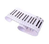TINEASUR Alfombrilla para Teclado con Guía de Notas para Principiantes de Piano y Entrenamiento de Dedos, Portátil y Resistente al Desgarro, Adecuado para Practicar en Casa o Viajes