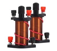 TINEASUR Bobina de Inducción Electromagnética de Cobre Tamaño Pequeño 2 Piezas Ligera y Práctica para Pruebas de Física para Enseñanza y Laboratorio Educativo