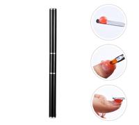 TINEASUR Bolígrafo de Manicura Doble Punta Negro Herramienta para Nail Art Profesional y Uso Casa para Decoración de Uñas y Diseño Personalizado