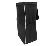 TINEASUR Bolsa de Almacenamiento Reutilizable para Carrito de Compras de Tela Oxford Negra, Gran Capacidad para Uso Diario y Carga Pesada