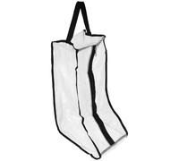 TINEASUR Bolsa para Guardar Botas Negra Grande 28X20X48 CM Cremallera Organizador de Almacenamiento Reutilizable para Botas Altas y Botines Bolsa de Viaje y Hogar Resistente de PVC