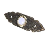 TINEASUR Botón de Timbre de Puerta de Aleación de Zinc Estilo Vintage Resistente Intemperie Diseño Elegante y Funcionamiento Suave para Uso en Exteriores y Timbres de Casa