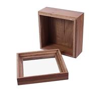 TINEASUR Caja Almacenaje Cuadrada Con Tapa Transparente Estuche De Almacenamiento Para Regalos