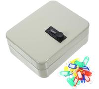 TINEASUR Caja de Almacenamiento de Llaves Contraseña 20 Ganchos, Armario de Hierro Montado Pared, Caja de Seguridad para Llaves para Oficina, Hogar y Gestor Inmobiliario, Estuche