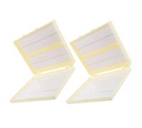 TINEASUR Caja de Almacenamiento para Microscopio 2 Piezas Color Beige 100 Ranuras Doble Línea Organizador para Laboratorio y Estudios Científicos