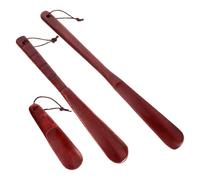 TINEASUR Calzador de Madera para Personas Mayores 3 Piezas Ligero y Portátil Ayuda Práctica para Calzado Palo de Ayuda para Zapatos Uso sin Esfuerzo Sacazapatos Perezoso para Adultos