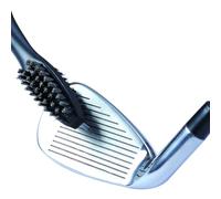 TINEASUR Cepillo de Club de Golf Doble Cara Ligero y Portátil de Plástico para Limpieza Eficaz de Ranuras y Púas en Terreno de Golf