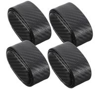 TINEASUR Cojines Pequeños para Reloj y Pulsera Azul Carbón Fibra de Carbono Cómodos Almohadas de Exhibición para Joyas Coleccionistas Uso en Vitrinas y Tiendas 4 Piezas