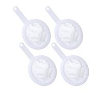 TINEASUR Colador de Malla Fina para Bebida de Soya y Café, 4 Piezas Mango Antideslizante, Filtro de Cocina de Pp y Poliéster para Uso en Cocina y Café