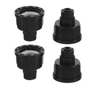 TINEASUR Conectores Rápidos de Riego por Goteo 6.3 Mm, Adaptadores de Manguera de Jardín de Plástico, 4 Piezas para Sistema de Riego, Acopladores Resistentes y Sellado Hermético