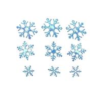 TINEASUR Confeti de Copos de Nieve de Plástico para Decoración Navideña y Manualidades, 600 Piezas Reutilizables Ideales para Fiestas y Proyectos DIY