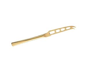 TINEASUR Cortador de Queso Superficie Lisa y Fácil de Cortar de Acero Inoxidable Dorado Adecuado para Quesos y Pasteles en Tiendas de Alimentos y Restaurantes