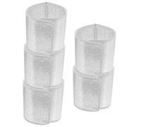 TINEASUR Cubierta de Maceta Térmica Cubierta de Protección Invernal para Plantas y Macetas 5 Piezas Aluminio Plata Cierre Adhesivo, Aislamiento Térmico Portátil para Protección Invernal