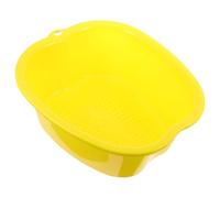 TINEASUR Cubo de Baño de Pies de Plástico Grueso, Lavabo de Masaje para Pies, Resistente al Desgaste, para Uso en Casa y Sauna, Alivio del Cansancio