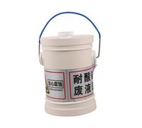 TINEASUR Cubo para Residuos Químicos de 1l, Beige, Boca Ancha, Tapa Hermética, Fácil de Verter, para Residuos Ácidos y Alcalinos en Laboratorios y Centros de Investigación Varios Estilos