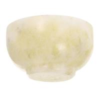 TINEASUR Cuenco de Afeitado de Jade Natural Boca Ancha y Diseño Seguro, Tazón para Jabón de Afeitar Adecuado para Uso en Hotel y Hogar