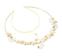 TINEASUR Diadema de Luna Metálica Diseño Único y Halo Brillante, Accesorio Versátil para Eventos Formales y Fiestas Estilo Elegante