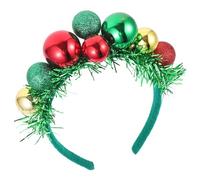 TINEASUR Diadema Decorativa De Bolas Navideñas Accesorio De Cabello Para Fiestas Decoración Festiva