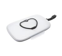 TINEASUR Dispensador Portátil para Toallitas Húmedas Bebé en Forma de Corazón, Material Pp Reutilizable Que Conserva las Toallitas en Buen Estado para Viaje y Hogar