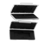 TINEASUR Estuche Rígido de Transporte para 2 SSD Nvme, Caja Protectora de Plástico y Espuma, Diseño Resistente y Compacto para Almacenar Discos Duros en Viaje