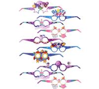 TINEASUR Gafas de Papel Accesorio Divertido y Duradero Temática de Astronauta para Fiesta Espacial, 24 Piezas para Disfraces y Decoraciones