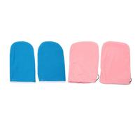 TINEASUR Guantes Calentadores de Cera para Cuidado de Manos, 2 Piezas, Material Poliéster y Franela, Ideales para Tratamiento en Casa o Salón Varios estilos